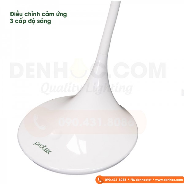 DTPR 05 sử dụng nút bật tắt cảm ứng điều chỉnh 3 cấp độ sáng