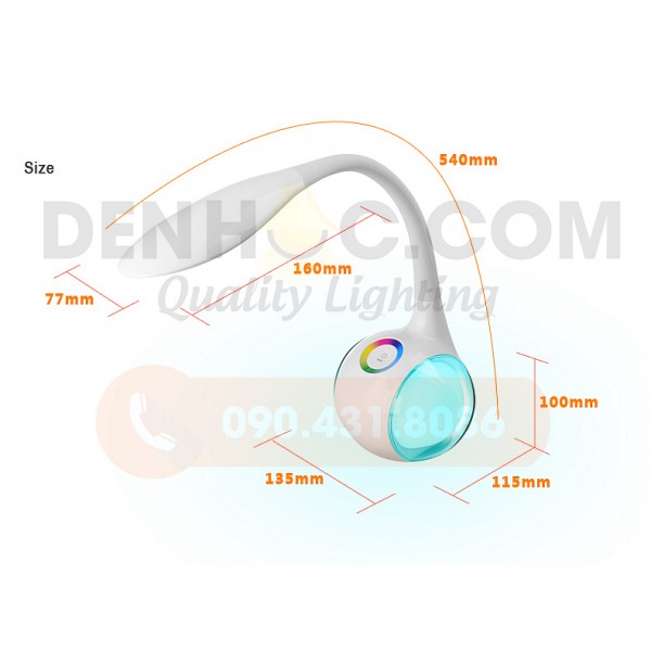 Kích thước Đèn bàn học DHCCT3